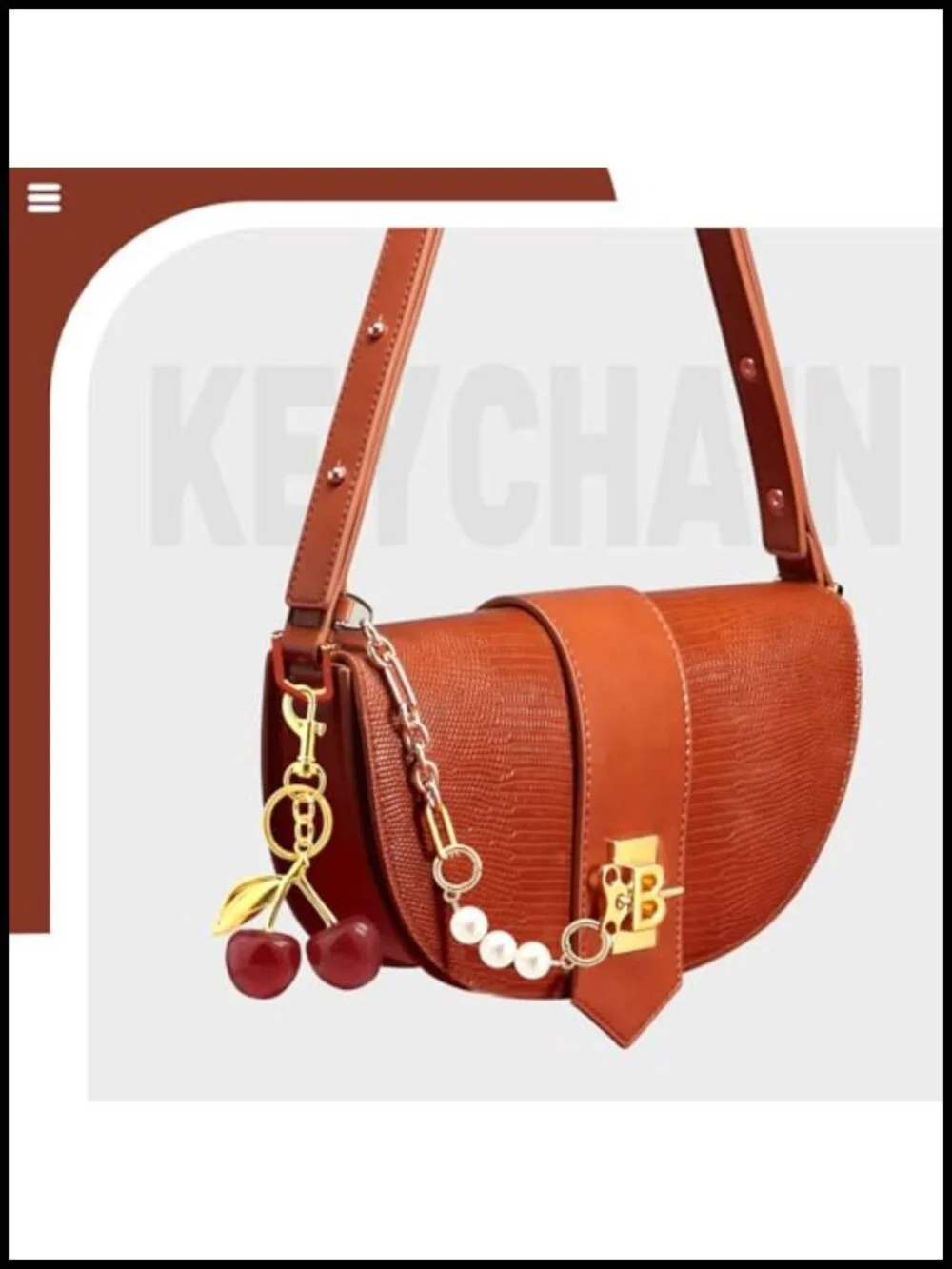 3 Pcs Bag Charms Keychains Replacement Extension Chain for Crossbody Bags